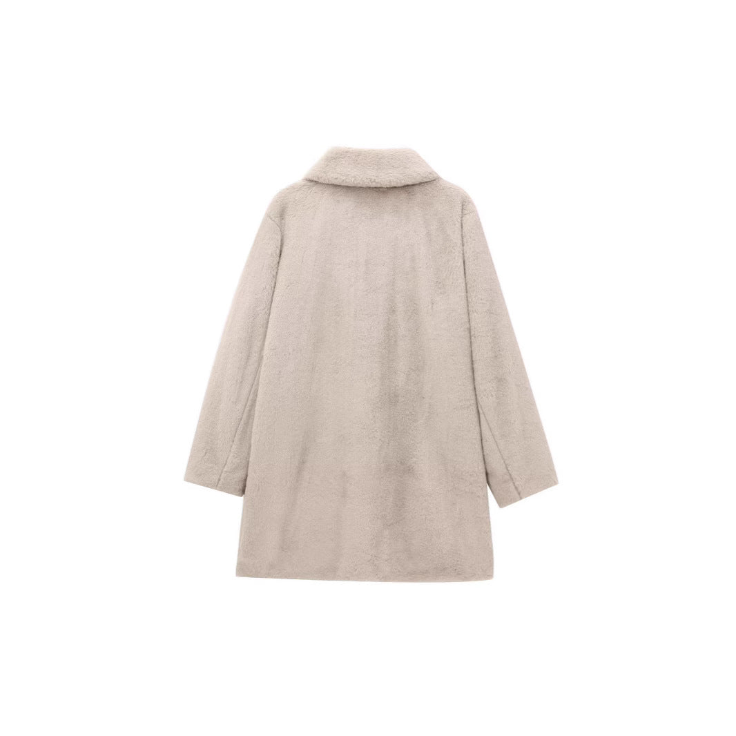 Veste Manteau en Fourrure pour Femmes