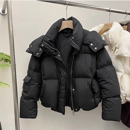 Veste chaude à capuche et à la mode pour femmes