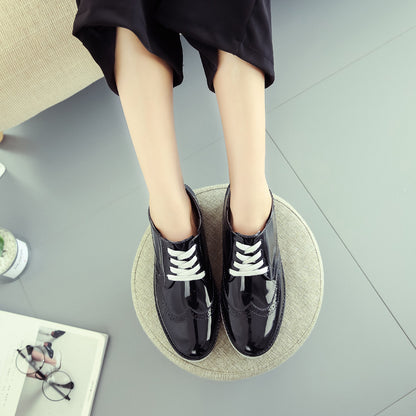 Bottes plate-forme de pluie étanches et antidérapantes