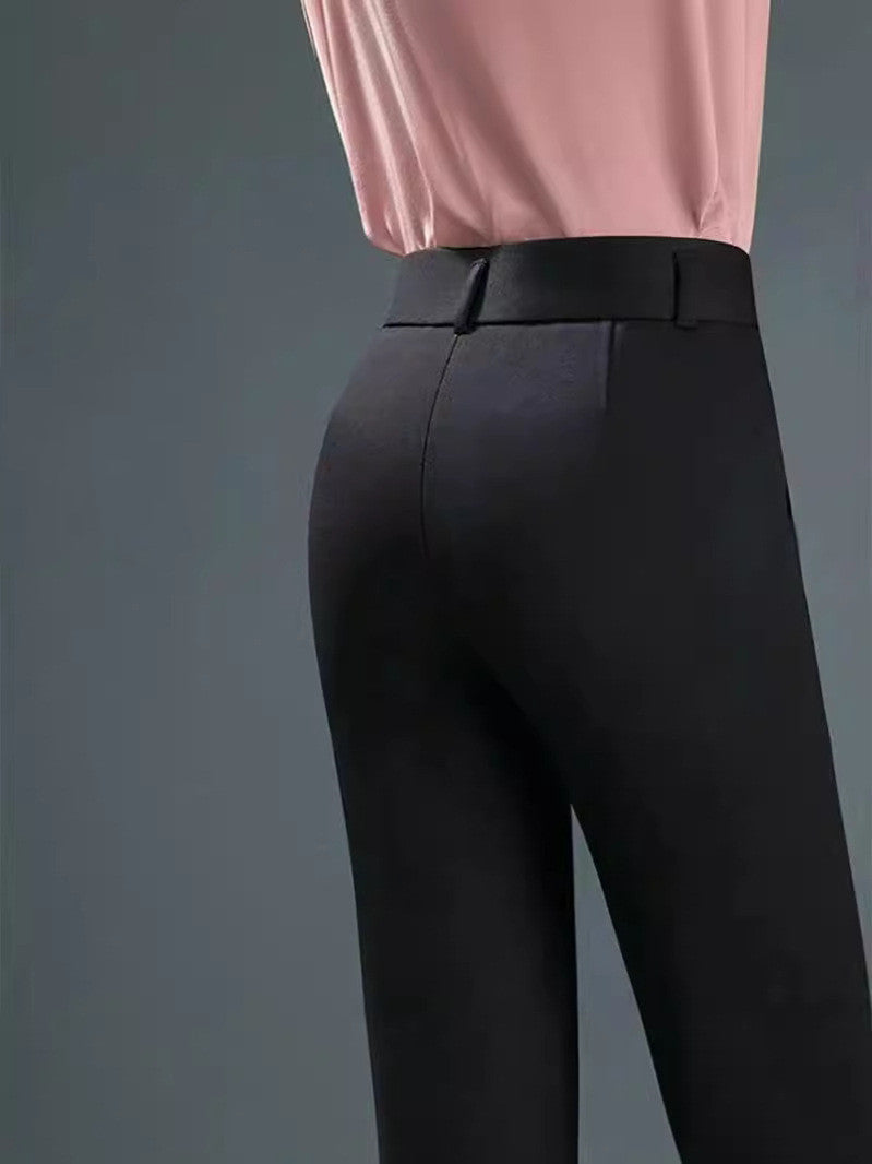 Pantalons droits noirs pour femme