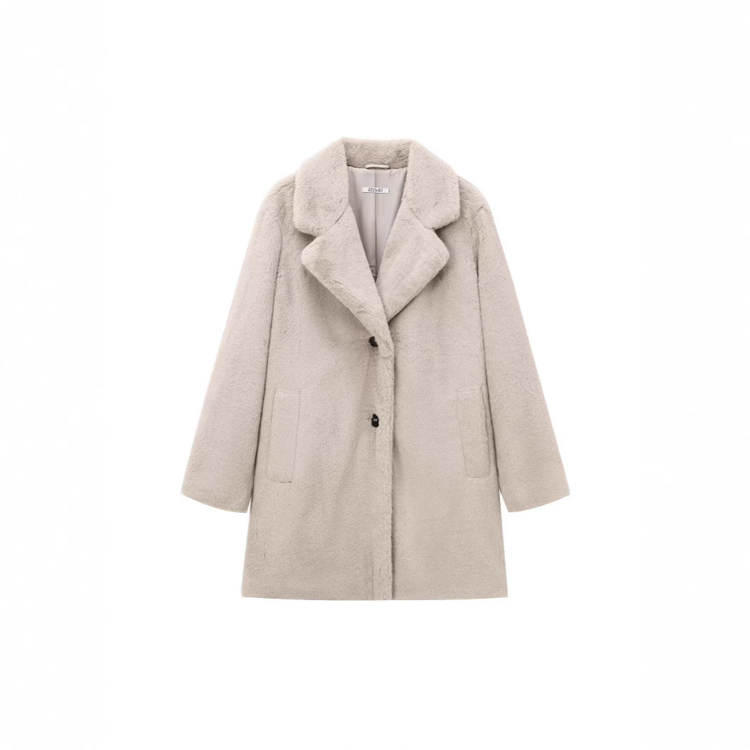 Veste Manteau en Fourrure pour Femmes