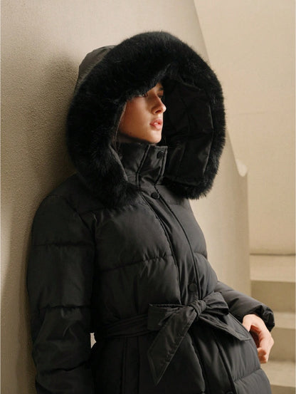 Manteau matelassé pour femmes Anewsta à manches longues, avec capuche zippée