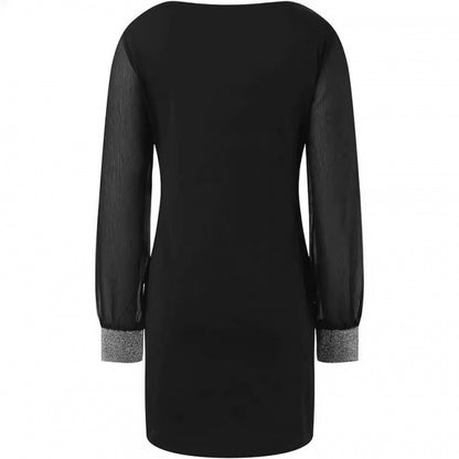 Robe Sexy à col en V pour femme