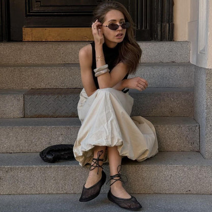 Jupe de tir de rue à la mode de simplicité Ins française