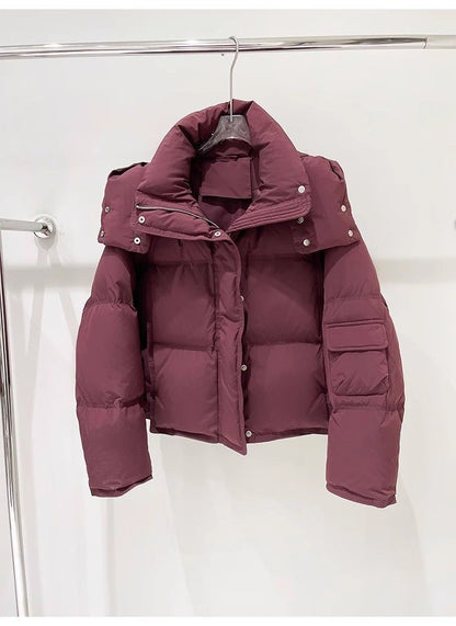 Veste chaude à capuche et à la mode pour femmes