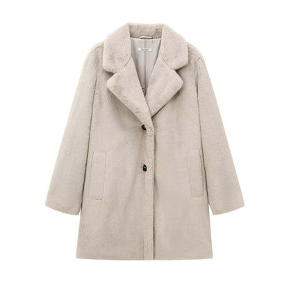 Veste Manteau en Fourrure pour Femmes