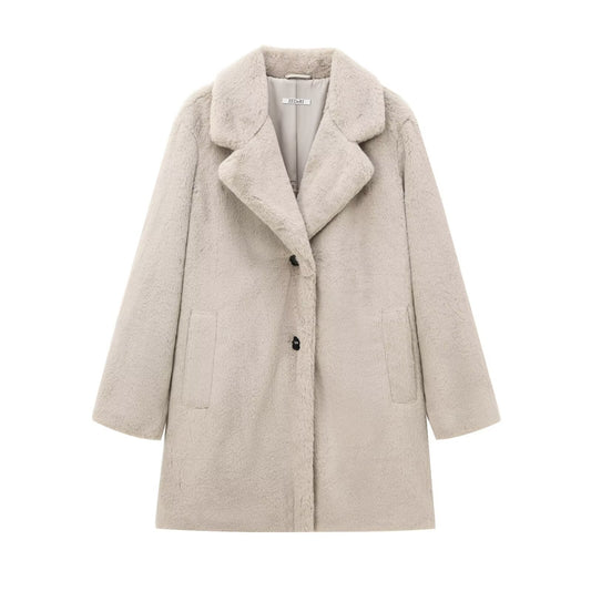 Veste Manteau en Fourrure pour Femmes