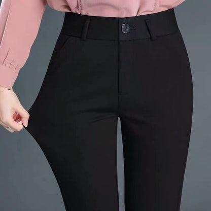 Pantalons droits noirs pour femme